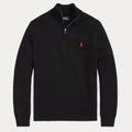 Ralph Lauren Cotton Quarter-Zip Mockneck Jumper